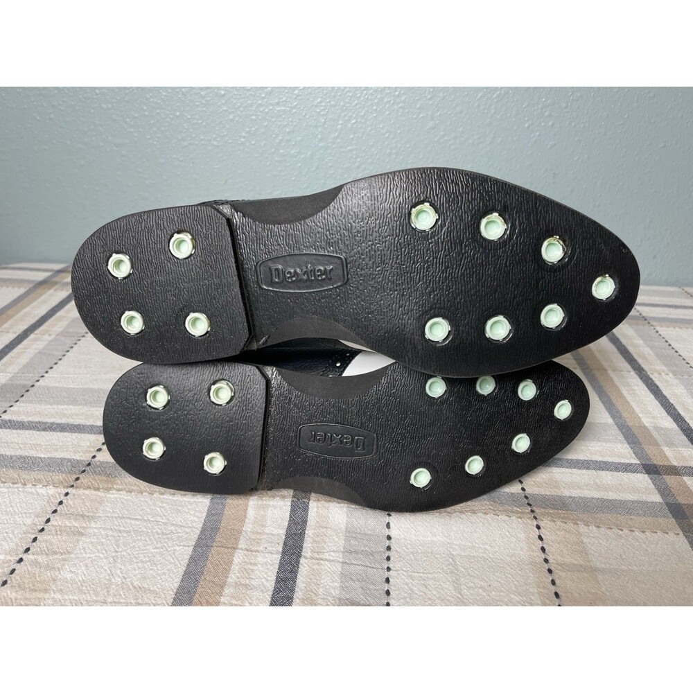 VTG Dexter Wellesley Classic Golf Shoe Interchangeable Spikes F772-2 Mens 10.5 - Picture 10 of 13